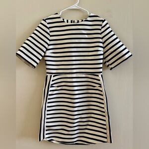 Black and White Striped TopShop Dress